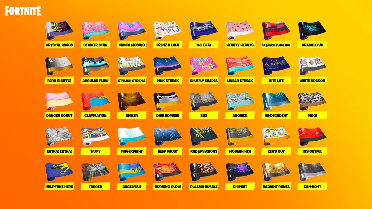 Saliival3108's tweet photo. Epic says i can choose on of these wraps. Then i'll get 250 Codes for you https://t.co/HaqVB56TNy