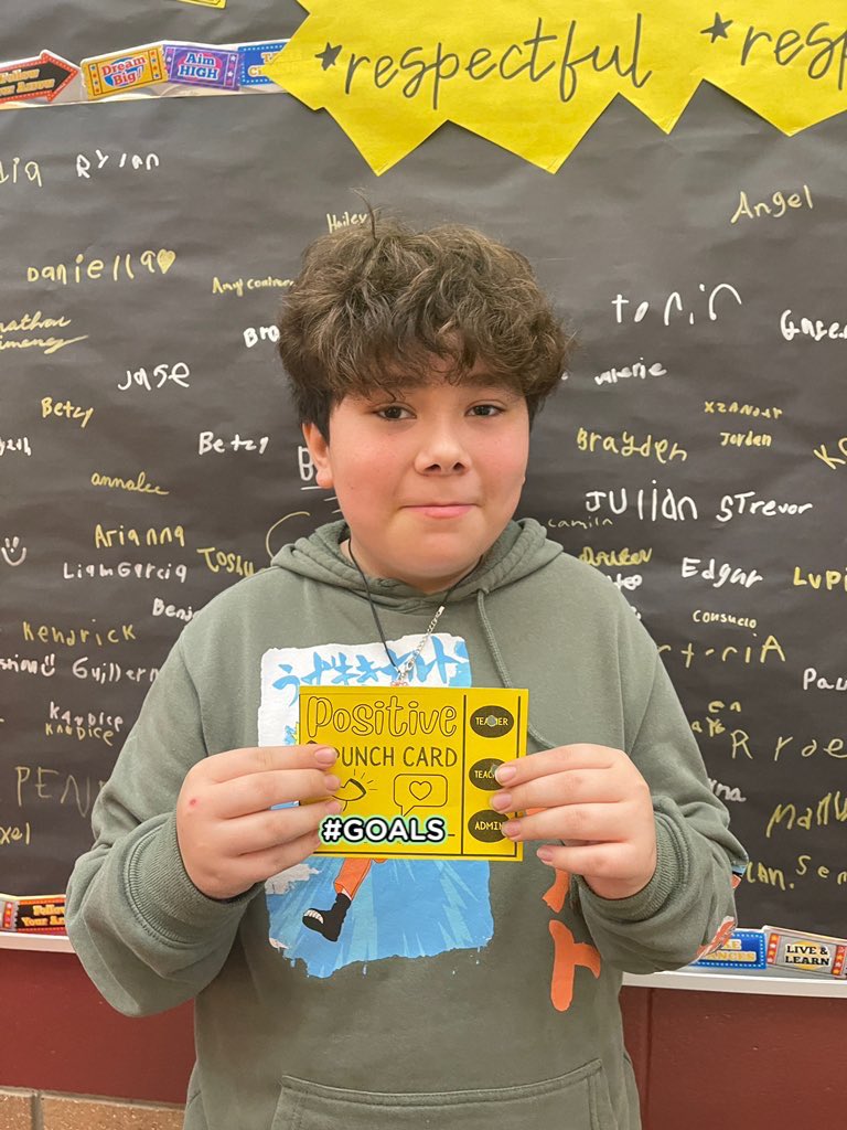 Today we got to call 2 more students who earned their positive punch cards!

We are so proud of these students for showing The Eagle Way with responsibility, respect, and safety! 🦅