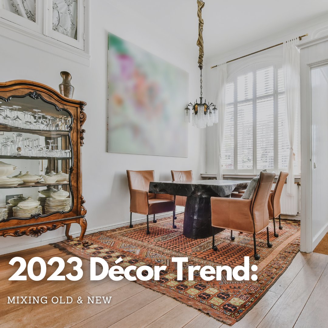 Mixing old and new elements in your home is predicted to be one of the biggest décor trends of 2023, which means it’s the perfect time to save money and shop sustainably at your local thrift stores!

#OldAndNew #DecorTrends #HomeDecor #ThriftShopping #SignatureProperties