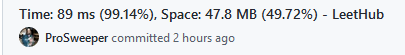 DylanDoucet's tweet image. For day 12 of #100daysofcode I spent most of it working on arrays and algorithms. I was able to solve for the median of 2 sorted arrays on leetcode with a solution faster than 99% of submissions.