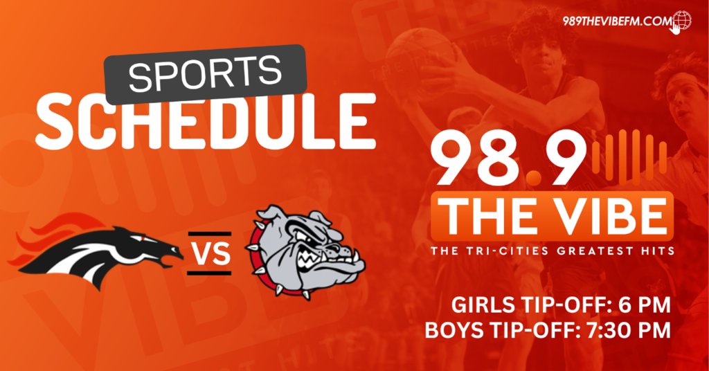 98.9FM The Vibe KKPR Radio will be broadcasting the Friday, 1/13/23 Girls &amp; Boys High School Basketball Games between Amherst and Pleasanton. Go Bulldogs!