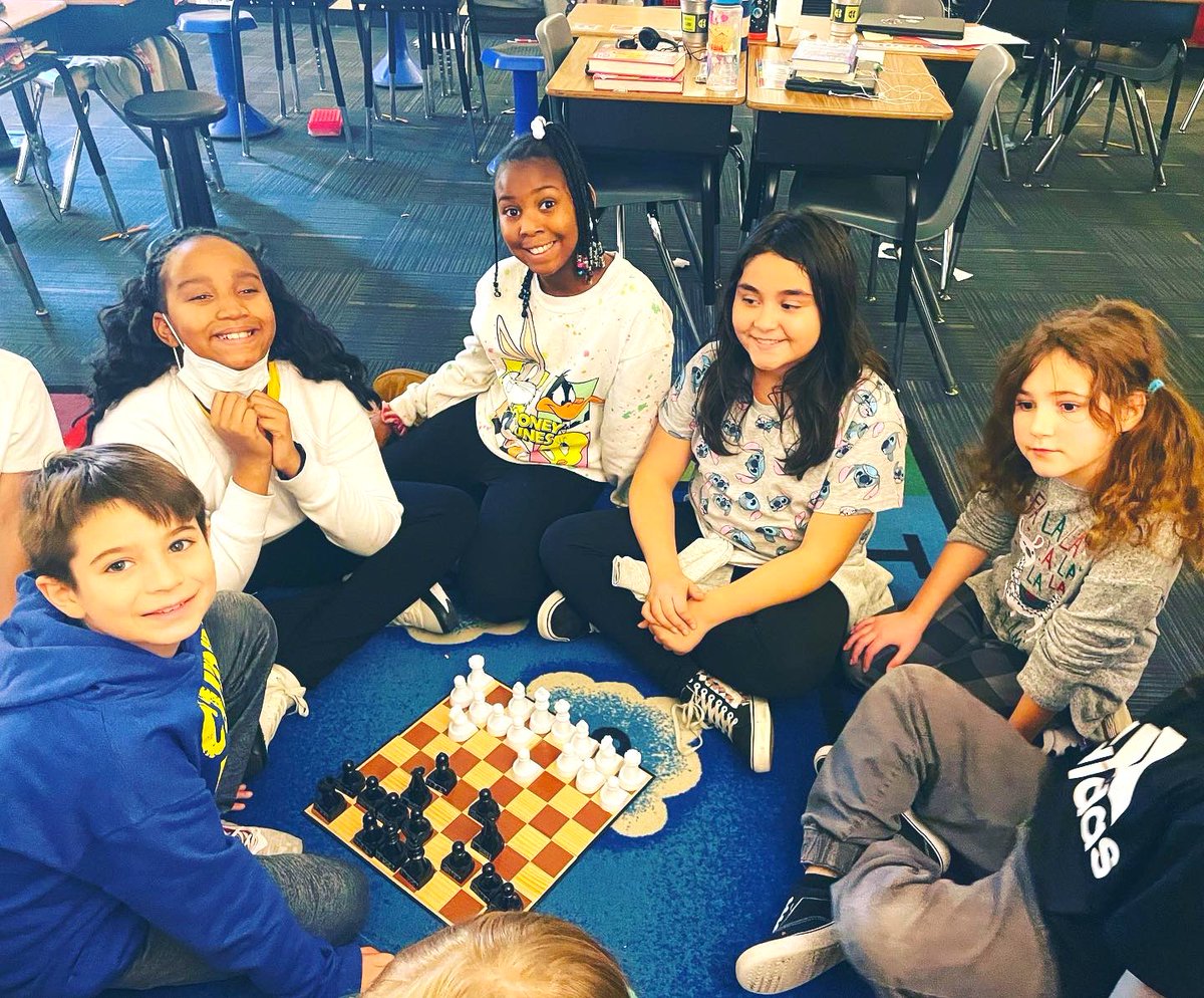 MLEBengals's tweet photo. “Become a master at chess or find a new activity. All are welcome!” 

Student led Chess Club proved to be quite successful, checkmate!!♟️♟️

#MLEProud #R7Proud #kidsdesrveit #leadership #YouBelongHere https://t.co/af8Gh2XSTZ