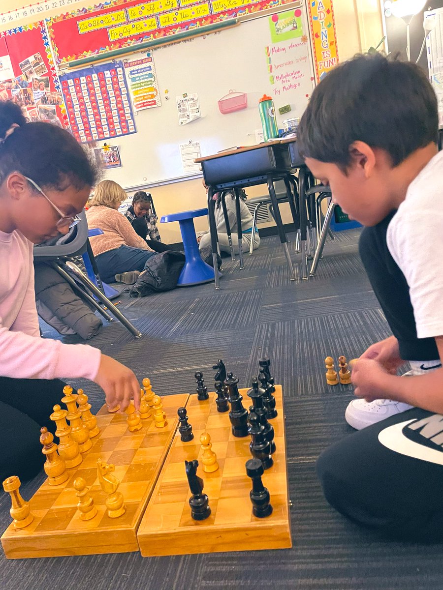 MLEBengals's tweet photo. “Become a master at chess or find a new activity. All are welcome!” 

Student led Chess Club proved to be quite successful, checkmate!!♟️♟️

#MLEProud #R7Proud #kidsdesrveit #leadership #YouBelongHere https://t.co/af8Gh2XSTZ