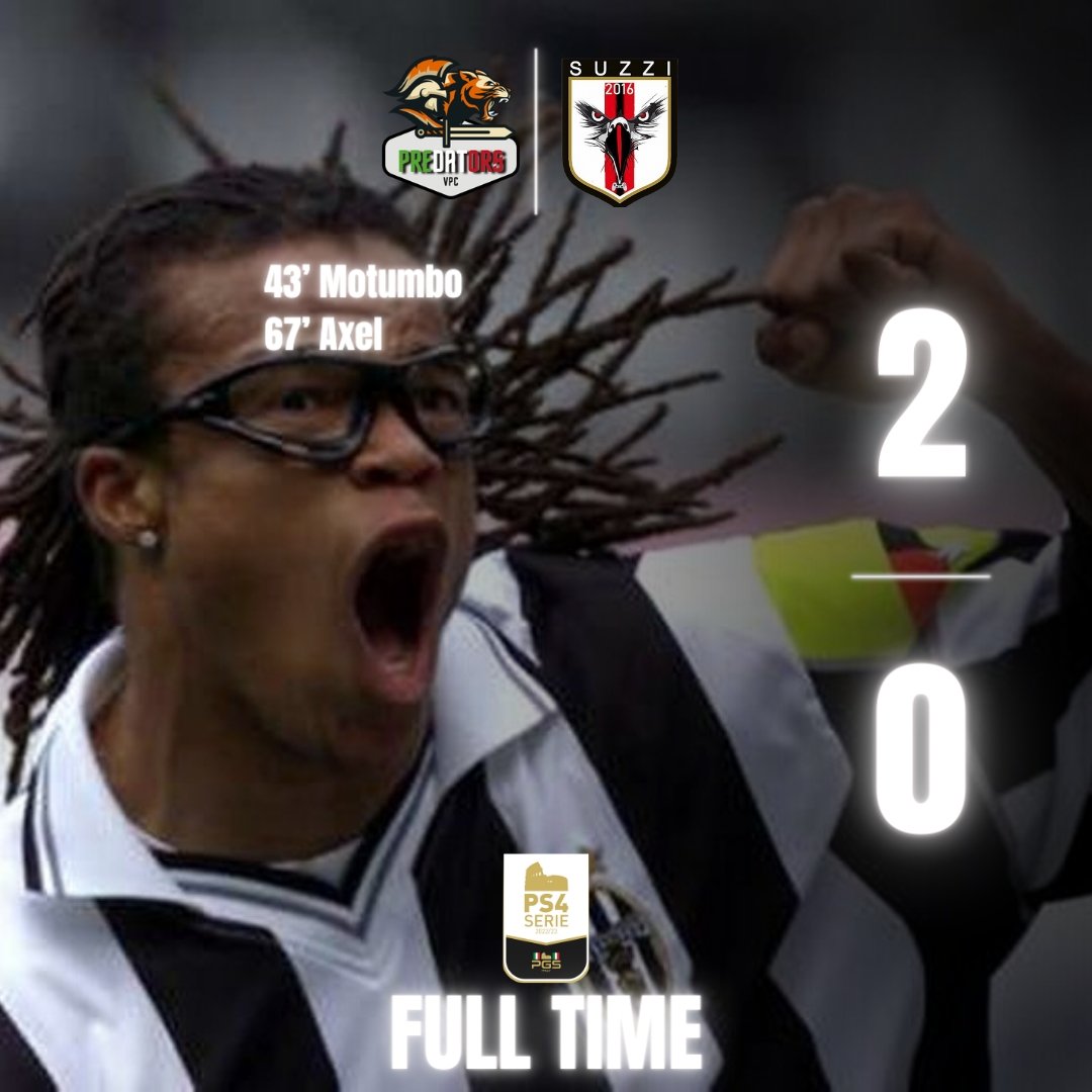 PredatorsVPC's tweet image. ⚫️🟠 FULL TIME 🟠⚫️

🗓 | 13ª Giornata
🏆 | @CVL_ITALY
🆚 | @ISENZASCHEMI
✅️ | 4️⃣-1️⃣

🗓 | #CoppaItalia #QuartiDiFinale
🏆 | @_Efa_Italy_
🆚 | @NONAMEproclub1
✅️ | 5️⃣-1️⃣

🗓 | 20ª Giornata
🏆 | @PGS_ITALIA 
🆚 | #Suzzi
✅️ | 2️⃣-0️⃣

#GoPredators🧡🖤

@vGamesRT @S6_trialhouse
