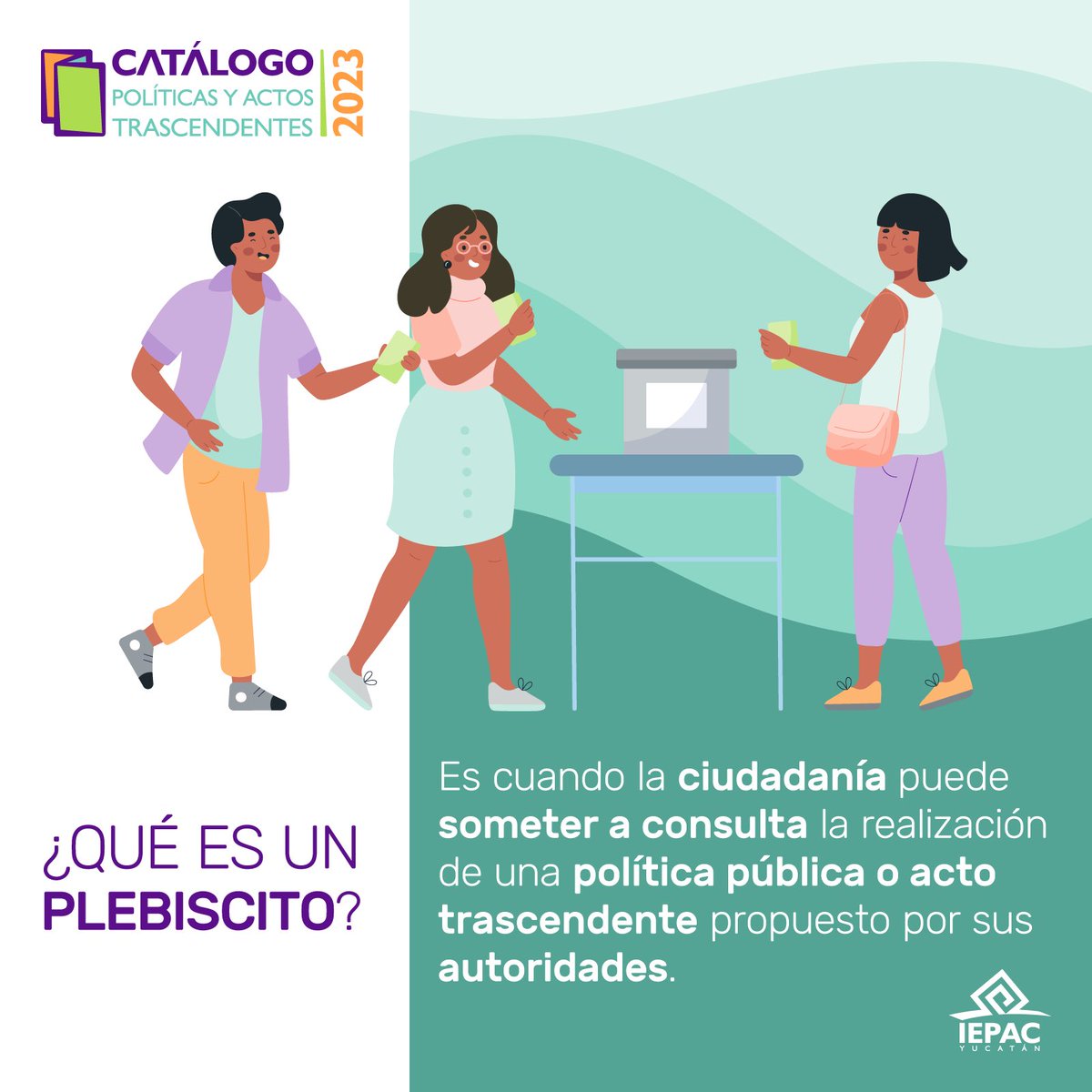 IEPACYucatan's tweet photo. Conoce las propuestas de agenda Legislativa, políticas públicas y acciones incluidas por el Gob. del Estado y los 106 Ayuntamientos en el Catálogo de Políticas Públicas y Actos Gubernamentales Trascendentales 2023. Consúltalo a partir del 15 de enero en https://t.co/whGt9eXTVd https://t.co/VARO0o7xfi