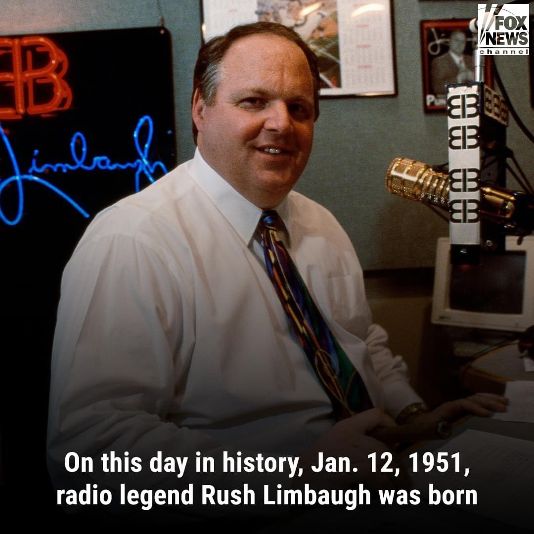 Happy birthday to the late Rush Limbaugh! 