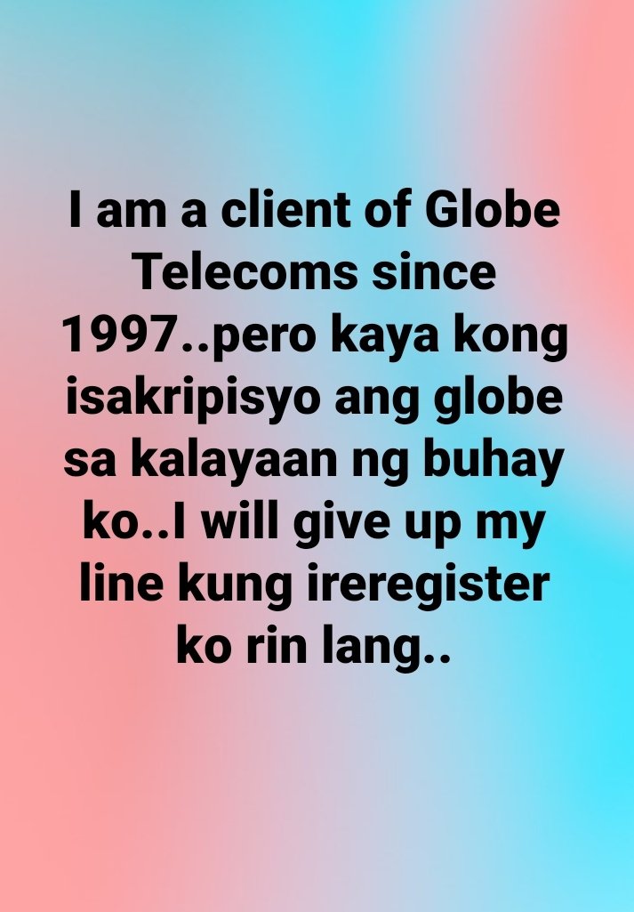 BeauSoul's tweet photo. HOW MANY OF YOU WHO ARE BRAVE ENOUGH TO DO THAT????..I CAN DO THAT WHAT ABOUT YOU????

@enjoyGLOBE 

#NoToSimCardRegistration
#NoToHB6522 https://t.co/YVGICGtPxQ