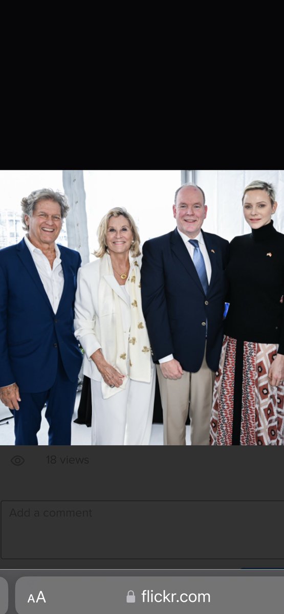 Celebrating the International swimming Hall of fame new pools and diving facilities with good friends Bruce Wigo and Olympians Prince Albert and Princess Charlene.