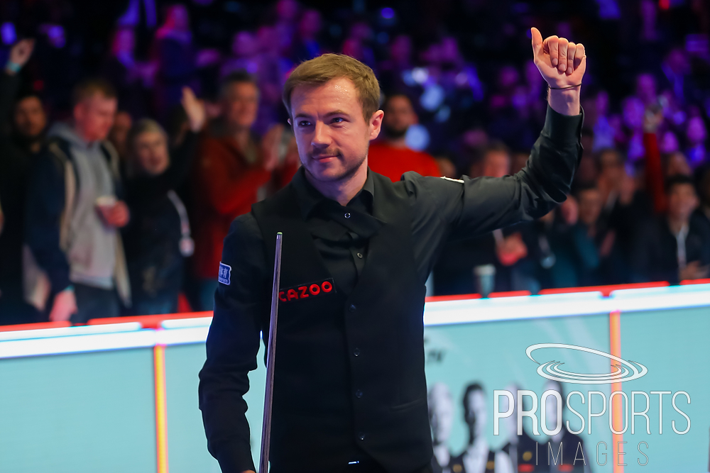CollargeImages's tweet photo. Saturdays 1st #CazooMasters Semi Final is Confirmed. @JackLisowski beat @hvafaei147 6 frames to 4 to book his place against @markwil147 at the Alexandra Palace #LiveSnooker #LiveSport #ItsOnlyLiveOnce #WeAreWST #CueTheAction #Cazoo #SnookerSnapper https://t.co/Ep4TgUfjPJ