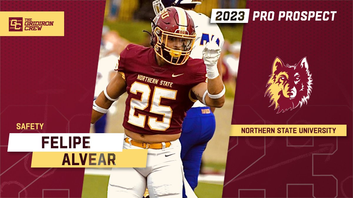 ⚠️ Attention Pro Scouts, Coaches, and GMs ⚠️

You need to look at 2023 Pro Prospect, Felipe Alvear @felipealvear6, a S from <a href="/NSUWolves_FB/">Northern State Football🐺 🏈</a>

#2023ProProspect #DraftTwitter #NFLDraft #CFL #XFL #USFL #ProFootball 🏈

👀 See our Interview: thegridironcrew.com/felipe-alvear-…