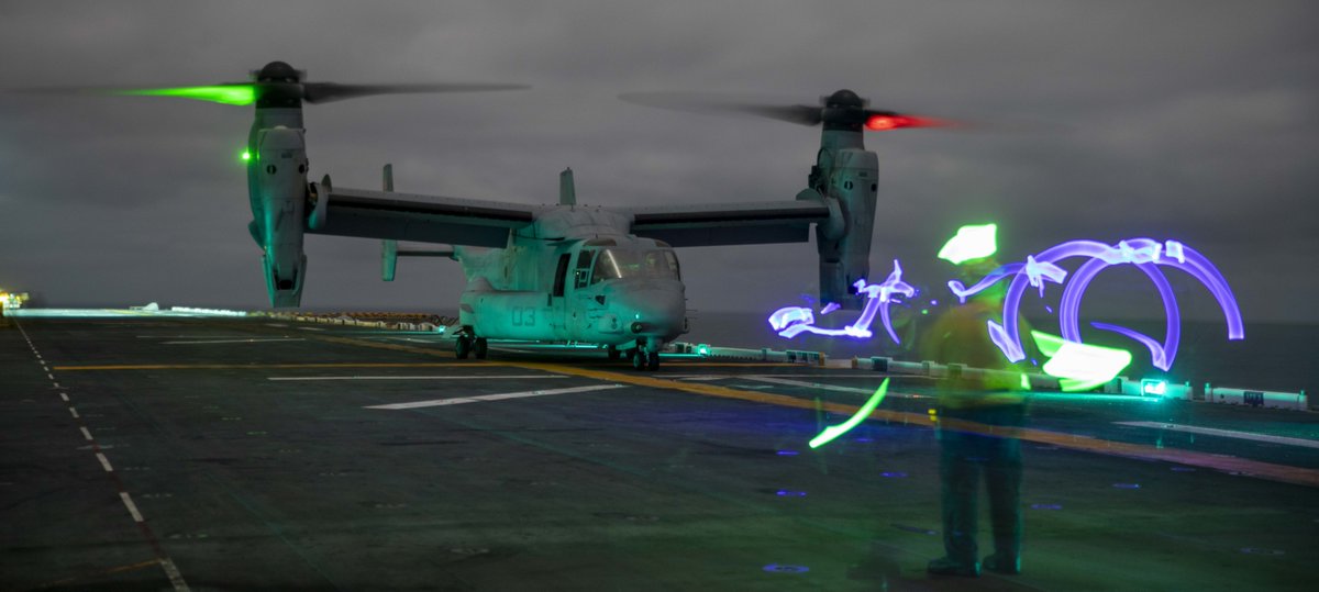 USNavy's tweet photo. #USNavy Photos of the Day:
1️⃣ @USSMakinIsland #FLTOPS in @US7thFleet
2️⃣ @USSMakinIsland general quarters training in @US7thFleet
3️⃣ #NMCB11 facilities support @NAVSTA_Rota
4️⃣ #USSHershelWoodyWilliams #ESB4 arrives in Djibouti @USNavyEurope
👉 https://t.co/aZddB6hxYf https://t.co/pjjy5UlZMV