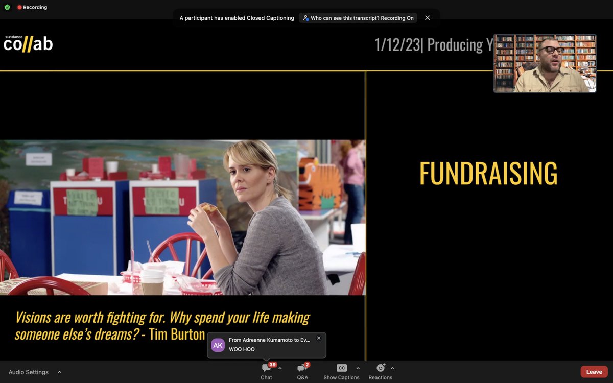 cathrynatkinson's tweet photo. Great online session by Sundance Co//ab @sundanceorg @sundancefest on short filmmaking with Oscar-winning producer @AndrewCarlberg. Covered the whole dang short film thang... https://t.co/WsyJ2pHX5C