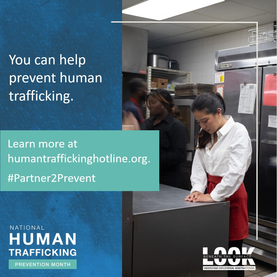 January is Human Trafficking Prevention Month. 

Consider how you can #Partner2Prevent human trafficking in your community. Learn more at: acf.hhs.gov/otip/news/nati…