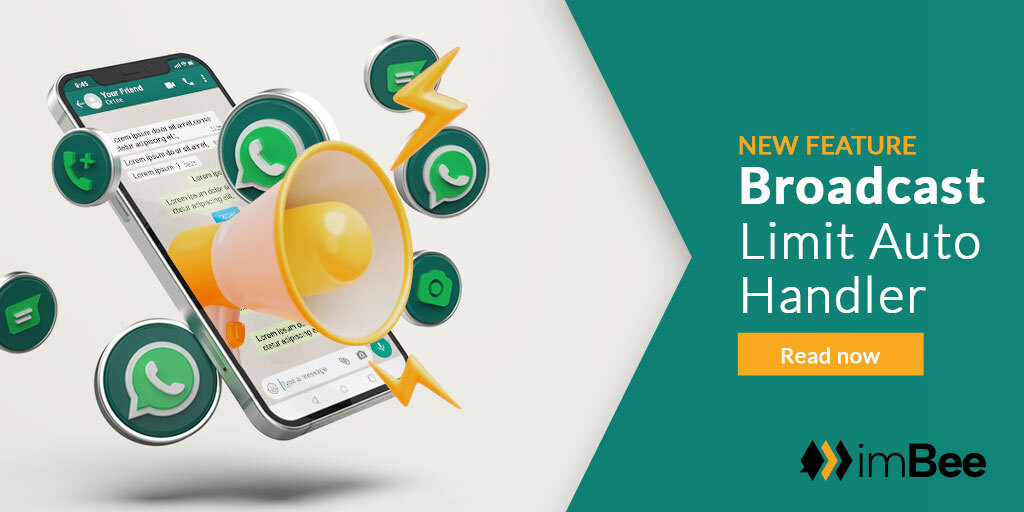 imBee_io's tweet photo. To ensure each broadcast sends out without fail, we have developed a Broadcast Limit Auto Handler. It will enable the system to divvy up broadcast messages over several days if the sender has capped their daily broadcast messages. Click https://t.co/Ys1OS9Uzdx to know more. https://t.co/rkomqzSo8p