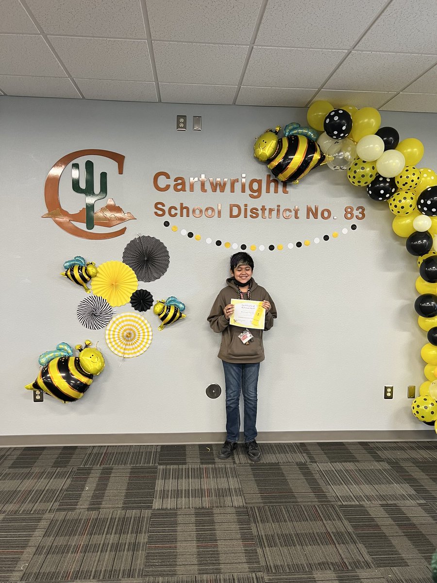 ASGcsd83's tweet photo. So very proud of Michael! He competed today in the Cartwright Spelling Bee! #oneteamunafamilia @harriscsd83 https://t.co/W4hHKf7lMk