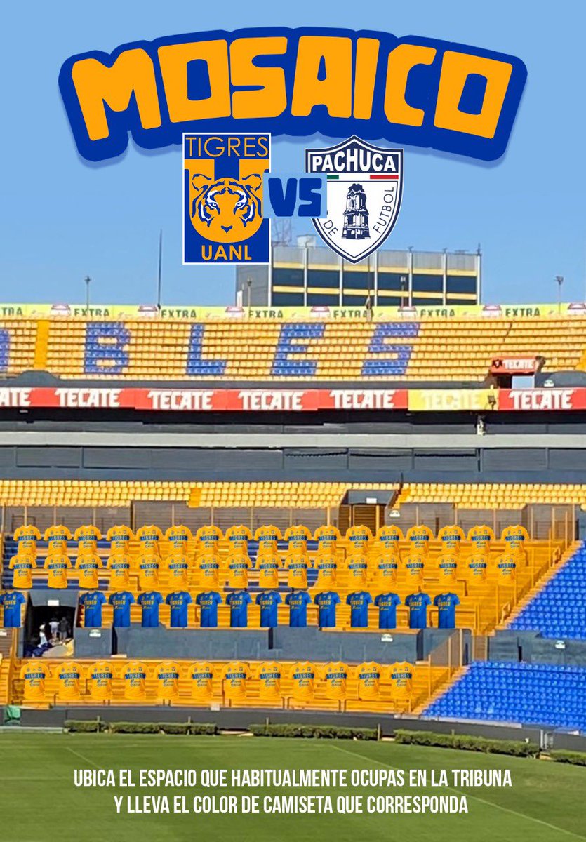 LIBRESYLOKOS's tweet photo. Para este domingo, queremos empezar a recuperar la escencia de nuestro estadio. Asi es que, si acudes a la 6A, ubica el espacio que habitualmente ocupas en la tribuna y lleva el color de camiseta que corresponda (amarillo o azul, dejemos los demás colores para otra ocasión 🙏🏼) https://t.co/gt8UwpqRCz