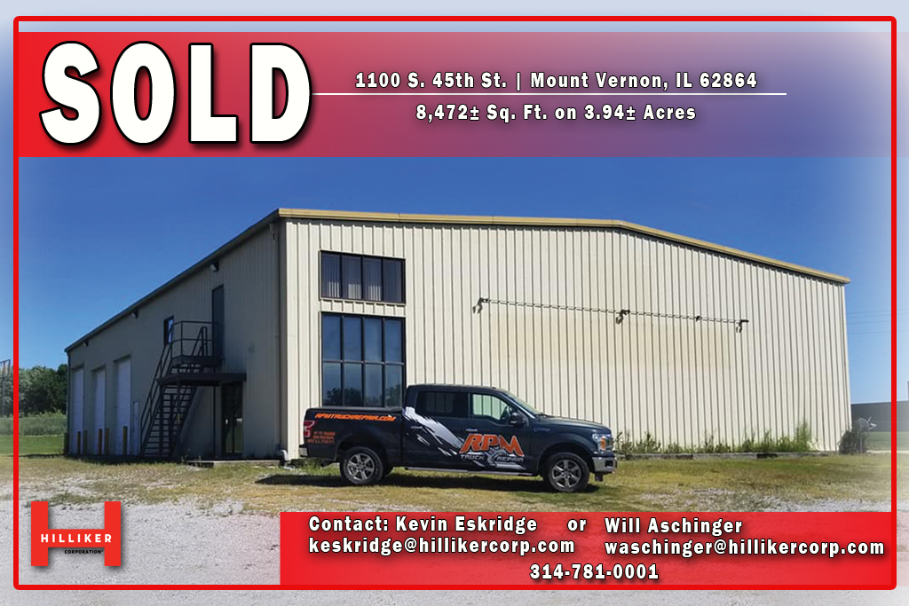 HillikerCorp's tweet photo. Congratulations to out brokers Kevin Eskridge and Will Aschinger for selling 8,472± Sq. Ft. building on 3.94 Acres in Mount Vernon, IL! #hillikerwins #hillikercorp #cre #sold
https://t.co/mRE5lFRQbV https://t.co/FRuTI6OX33
