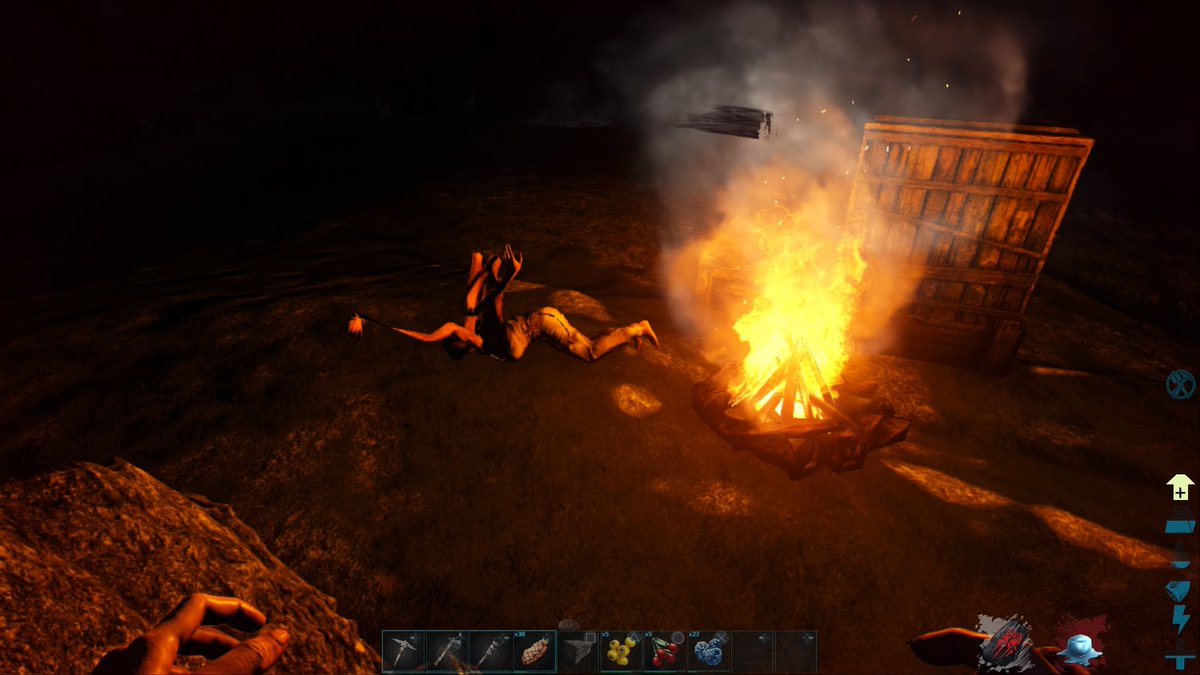 Soup_777_'s tweet photo. Homie ain't lookin to good #ArkSurvival #gaming https://t.co/9Akg4Xq9E5