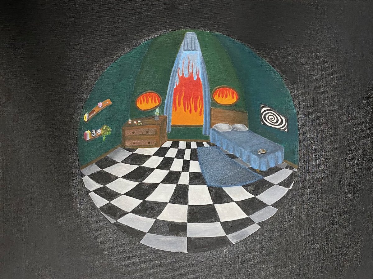 LC_Tigers's tweet photo. Congratulations to Megan Grooms.  Her piece, "Isolation," was accepted into the "Passages" art show at Owens Community College on February 3. #positivelylc https://t.co/12DUe4wEiX