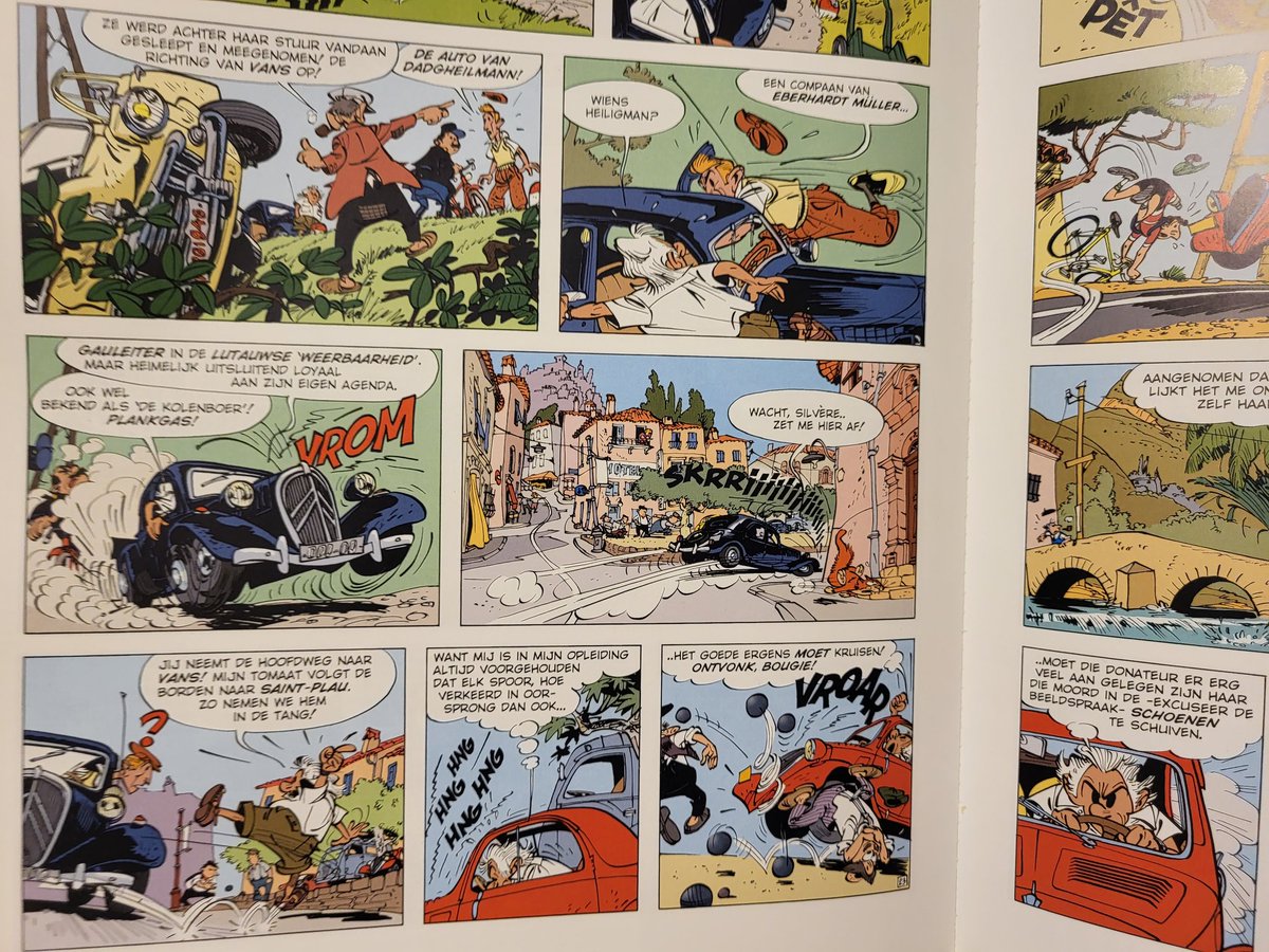 The first ran in the newspaper when I was 16 and I got to buy the second album directly from Daan at a comic con a few years later. Lucky me,I loved to study the art as I was practising to draw. It's strongly inspired by 1950s Franquin which was then still new to me.