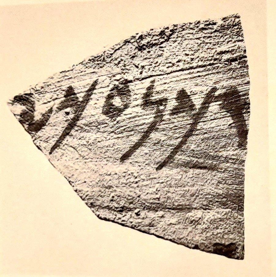 BeatricePestar3's tweet photo. And carry on with my Cypriot officials... looking for sokenim in Archaic texts #Cyprus #Kition #Phoenician #ostraka (by Amadasi Karageorghis 1977) https://t.co/okFjQCSKWI