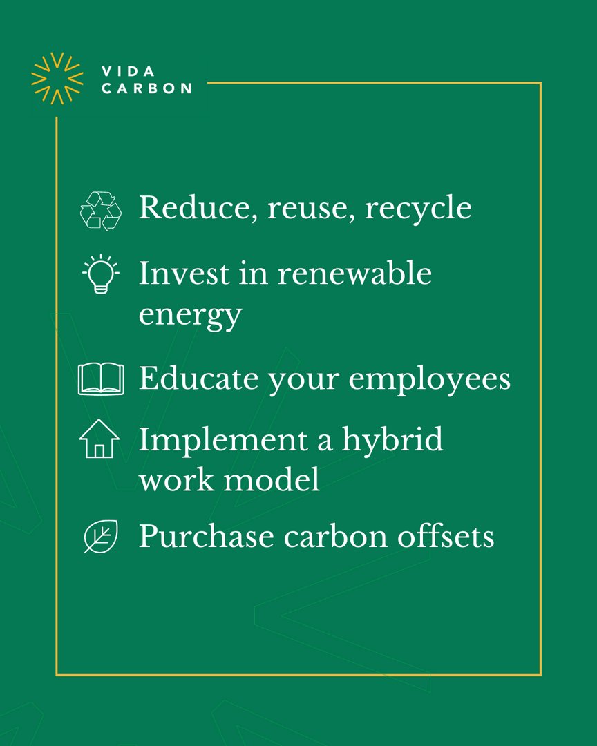 Ring in the #NewYear by reducing your company’s #CarbonFootprint with these five easy steps!