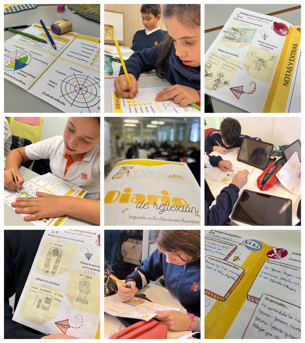 nazaretoporto's tweet image. 💭Terminamos la #SemanaIIMM  reflexionando sobre los aprendizajes adquiridos y evaluando procesos, resultados, fortalezas y debilidades. #InteligenciaIntrapersonal #Metacognición #DiariosDeReflexión #AprendizajeSignificativo