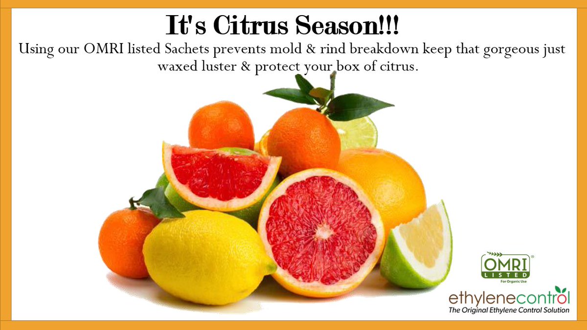 EthyleneControl's tweet image. Let Ethylene Control protect your box of citrus this season for just pennies! 
#ethyleneremoval #ethylenecontrol #ethylene #freshproduce #produce #omri #omrilisted #organic #enviromentallyfriendly #ecofriendly #exports #green #freshvegetables #freshfruit #foodsafety #coldstorage
