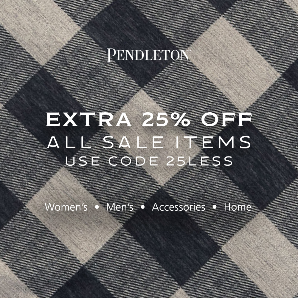 Take advantage of this <a href="/PendletonWM/">PendletonWoolenMills</a> sales to get some cozy items on this chilly, foggy day! Sale runs through January 25