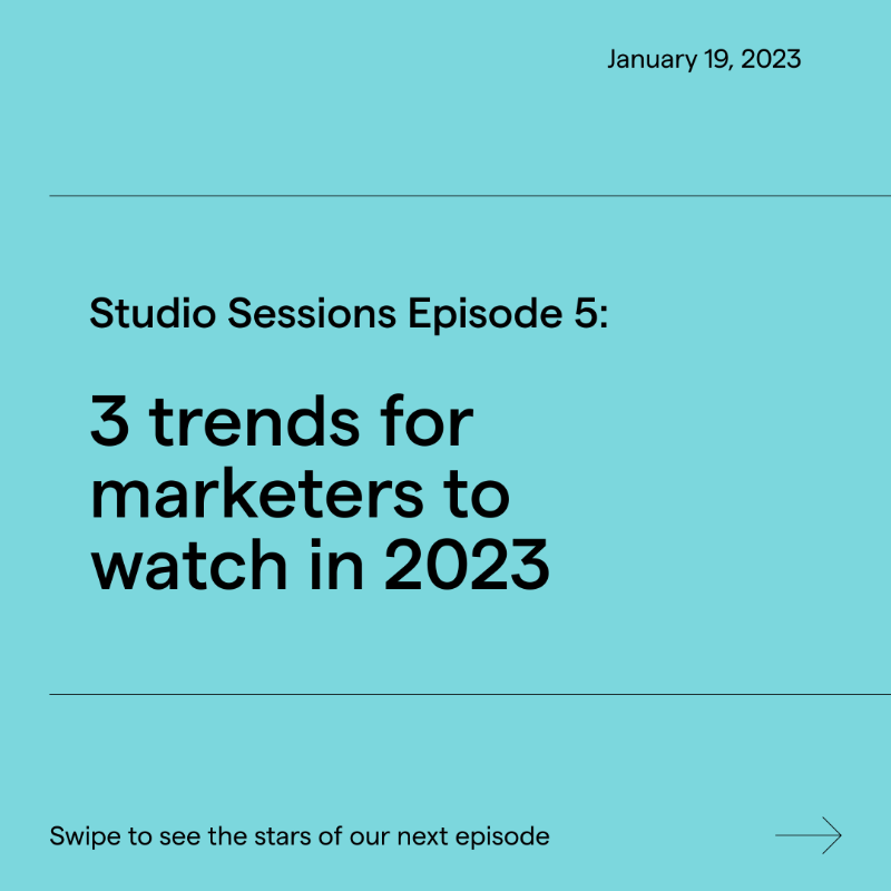 globecontent's tweet photo. New year, new pile of trend reports. Which ones should content marketers care about? 

On the next Studio Sessions, we’ll tell you. @hey_jeska, @ohshaz and Carol Neshevich will preview #NextInCreative 2023, our own report on where content is going next. 

Set your reminders: 🗓️