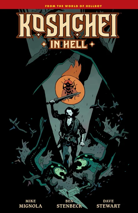 . has the first look at the cover for Koshchei in Hell, on sale in August from .  