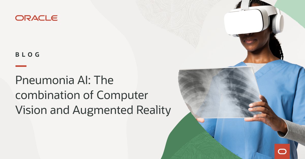 donannies's tweet photo. Use cases for #VirtualReality (VR) and #AI in the #healthcare space is being studied extensively.

See a brand-new study showing how @OracleCloud's services can be used to detect #pneumonia and improve patient care with AI and VR.

@OracleResearch blog: https://t.co/sdRYk11HjZ https://t.co/7wq6SoSQYn