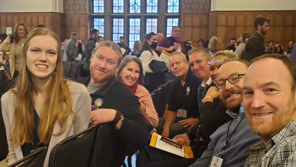 IndianaGEARUP's tweet photo. The Indiana GEAR UP team is on-site at the eighth annual Indiana STEM Education Conference. The keynote speaker is the 2022 Indiana Teacher of the Year, Sharita Ware. She provided an inspiring message on furthering STEM Education in Indiana. #GEARUPworks #PurdueSTEM @PurdueEDU https://t.co/5kZXqFDh4c