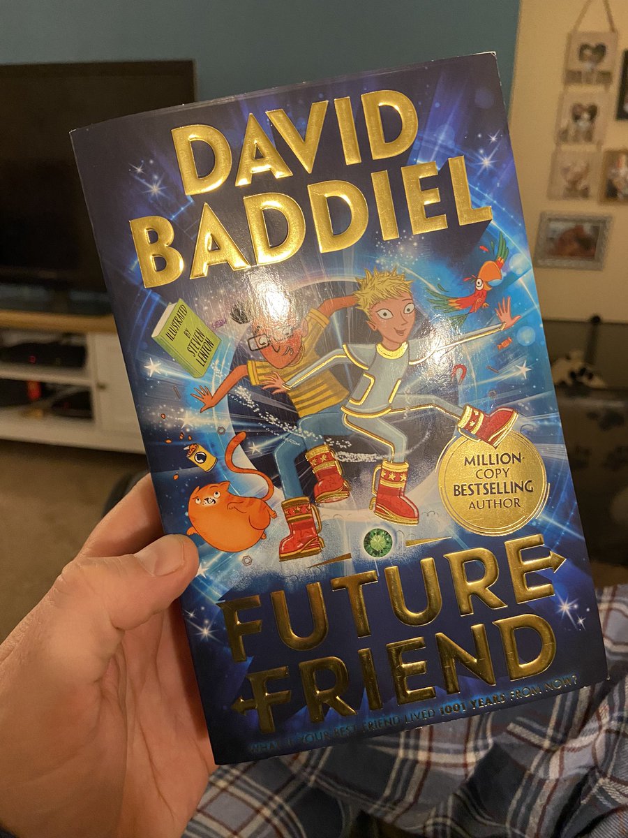 nickmhyde's tweet photo. Thank you @Baddiel for writing this book! Just finished reading it with my nine-year-old, it’s brilliant! #futurefriend #bedtime #BookWorm https://t.co/StKNdjUH5I