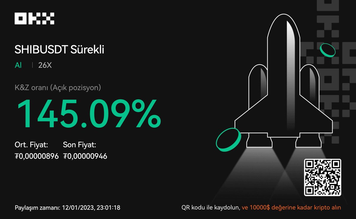 İşte zafer diye ben buna derim👍🤘. #Shiba seni yemek istiyorum, kucaklamak ,sevmek , öpmek.😍🤩#Bitcoin #doge #OKX