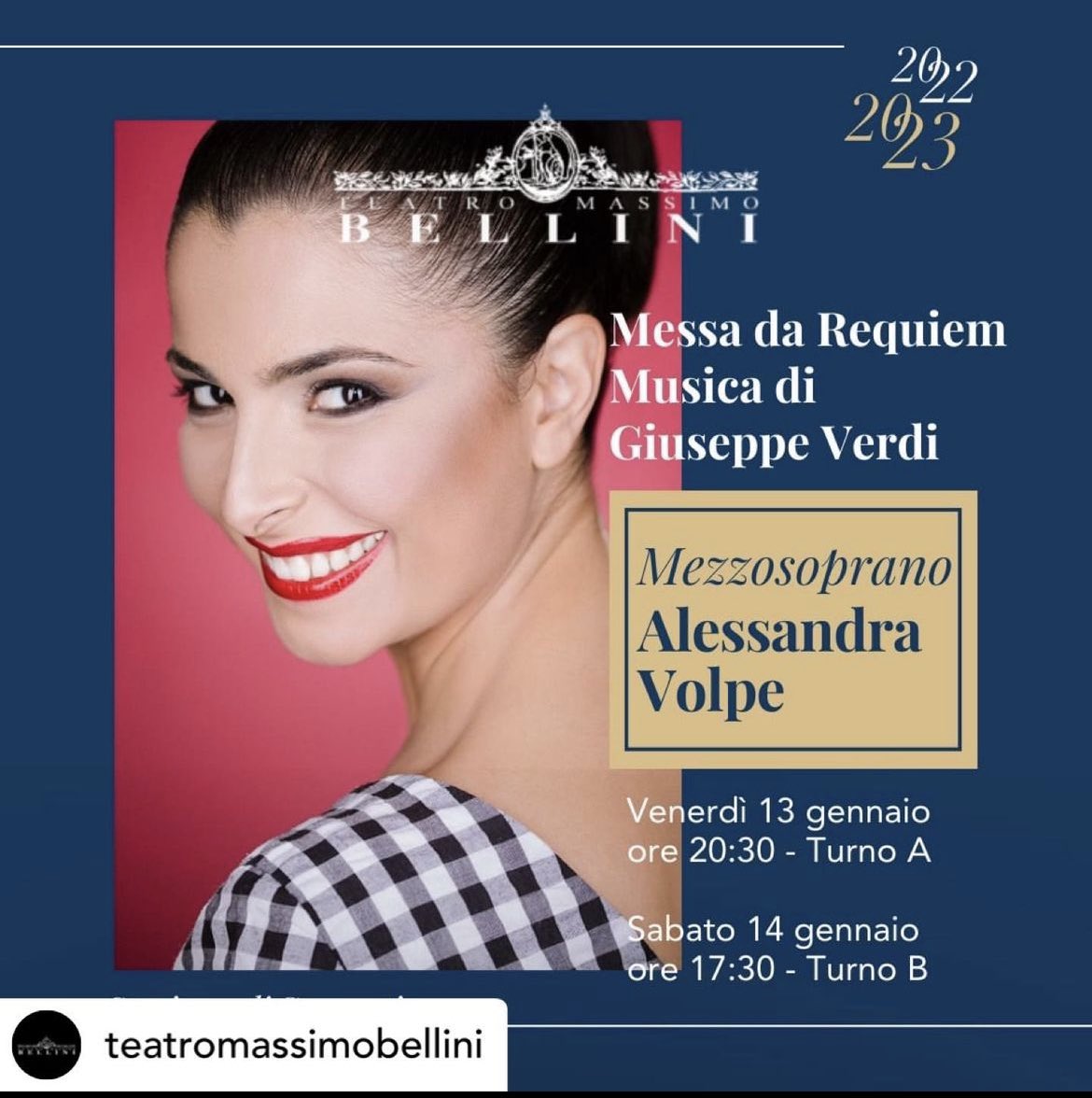 AlessandraVolp1's tweet photo. Tomorrow and the day after at magnificent @TMVBellini in Catania🤩🤩🤩 https://t.co/sCvUtYcSG6