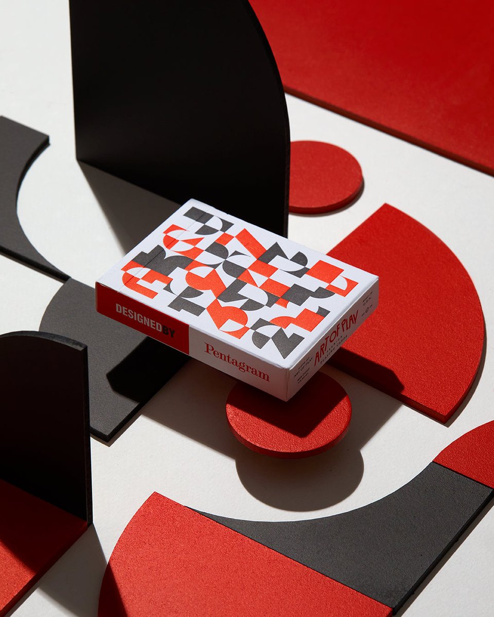 TheDieline's tweet photo. . @Pentagram partner Paula Scher creates a deck of cards with Art of Play that celebrates classic card design and type. Read and see more on The Dieline! https://t.co/LGu9iNDv8n? https://t.co/fsFS2sEtGK
