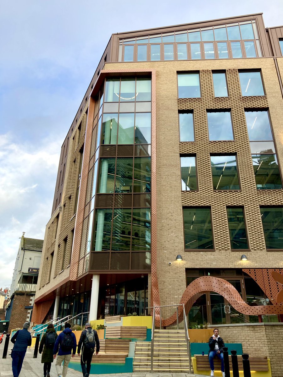 mpcott's tweet photo. Had my induction today at @OneStrawberryLn, our new @homegroup head office, and it’s absolutely stunning. Accessible and inclusive facilities, cafe open to the public, dedicated voluntary sector hub, biophilic design, brilliant tech… an incredible place to be 🍓👏👏 https://t.co/sPVEDvPBvy