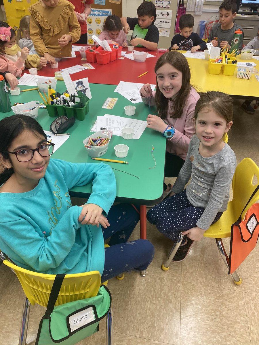DMorminoPOB's tweet photo. Fourth graders in Mrs. Mormino’s class and their kindergarten buddies in Mrs. Wyttenbach’s class discussed their dreams for the world and created friendship bracelets in honor of MLK!    Love always wins!! ❤️🧡💛💚💙💜 @MrsPsihogiosPOB @MrsWintersSR @StratfordPOB https://t.co/PQqdo48mzv