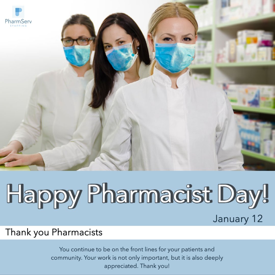 PharmServ's tweet photo. Today is dedicated to acknowledging the importance of the hard work pharmacists continue to give to their communities. They are essential to the healthcare team and their service is invaluable! 

Thank you Pharmacists! https://t.co/bUSqY0TLku