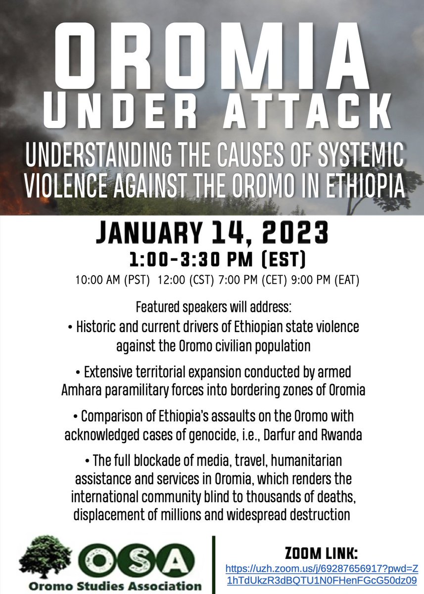 Oromo Studies Association (OSA) tweet media