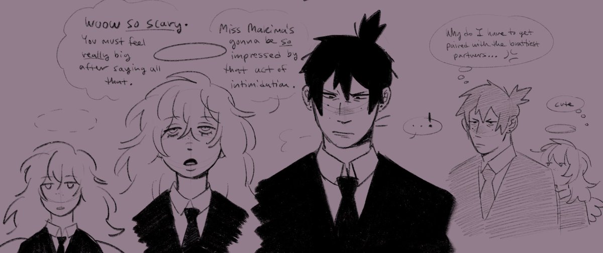 been a while since ive done a proper comic. i like the idea of angel purposefully annoying aki all the time