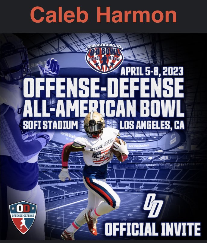 Grateful to receive an invitation to the O-D All-American Bowl <a href="/ODFootballCamps/">Offense-Defense Football</a> #AGTG