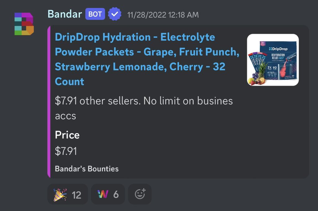 Emanuelm716's tweet photo. How I made $60,000 in profit clicking buttons 🧵

In November, @BandarsBounties posted a price mistake on some Hydration Packs.

Each pack cost $7.91. I bought 5,000 units. All of them shipped.

Sold them all to @thecashoutkings for $20/unit.

$60,000 in pure profit. Thanks Bando https://t.co/z9jZaLBRGj