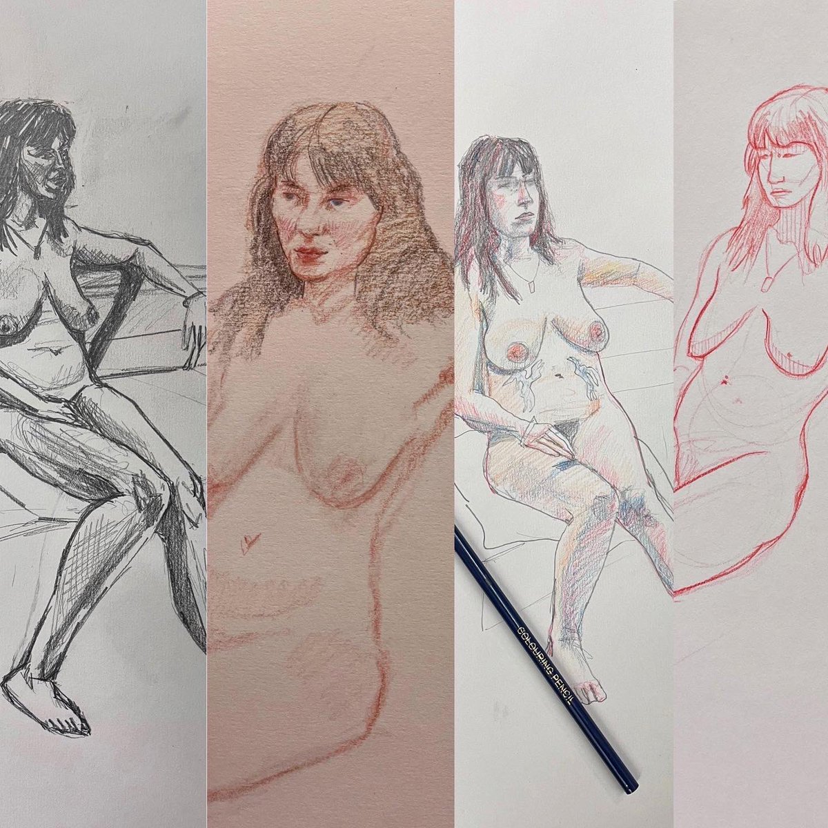Liversketching's tweet photo. A few examples from tonight’s life class ✏️
.
.

#liversketchingclub #liverpoolart #liverpoolartist #liverpoolartyfriends #lifedrawing #liverpoolartist #liverpoollifedrawing #merseyside #artistsoninstagram #wirralartist #cheshireartist #artinliverpool https://t.co/OoHkhUpoHD