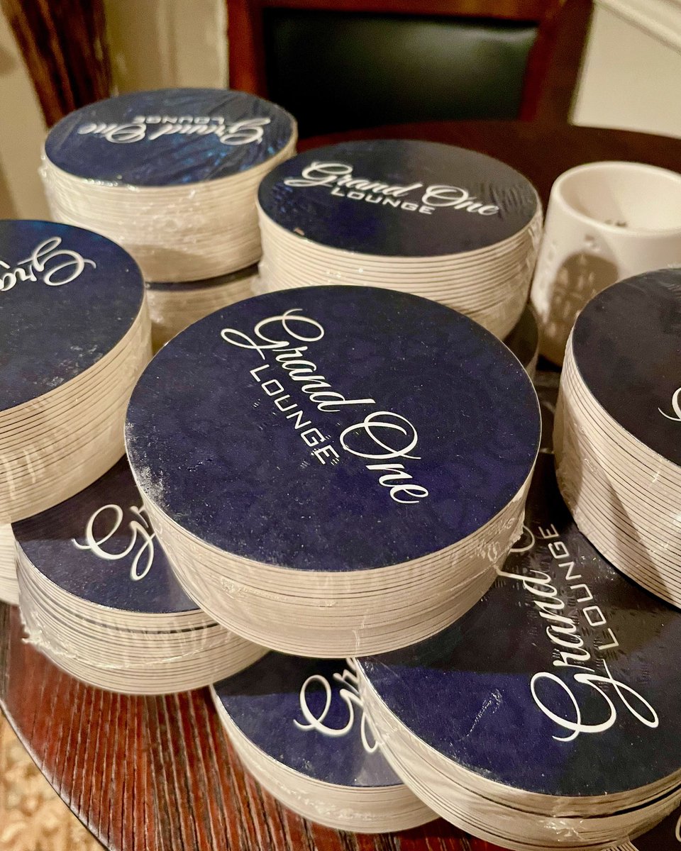 Unpacking a fresh supply of coasters for the lounge. Trying round this time for a little change.

#coasters #barcoasters #bartending #homebar #drinkcoasters #bar #stickermule
