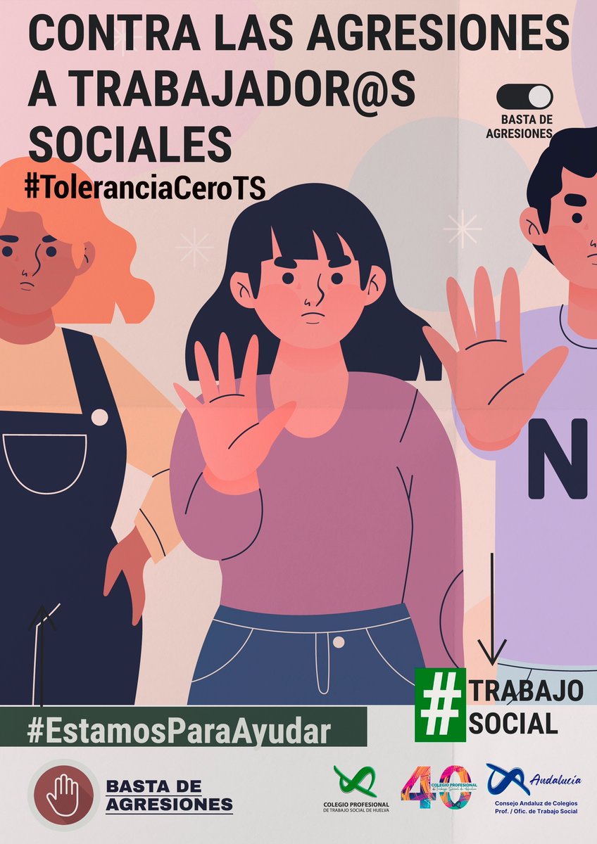 📢📢Lamentamos la #agresión sufrida por una compañera Trabajadora Social Sanitaria, mostrándole nuestro #apoyo y total #repulsa a cualquier tipo de acto violento hacia cualquier profesional ❌¡BASTA DE AGRESIONES!❌
<a href="/cotshuelva/">TrabajoSocialHuelva</a> 

#ToleranciaCeroAgresionesTS #EstamosParaAyudar.