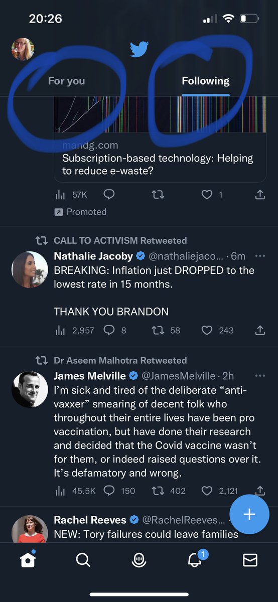 Harvey117C's tweet image. It is just me that has taken forever to discover I have two feeds now? Does this explain why people are not seeing tweets? See full photo. #twitter #twitterchanges