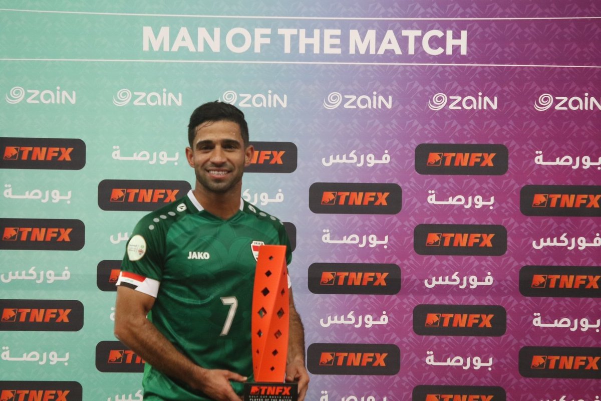 TNFXofficial's tweet photo. تتقدم شركة #TNFX بالتهاني #للمنتخب_العراقي لتأهله الى دور النصف النهائي متصدراً لمجموعته، ونبارك للاعب "حسين علي" حصوله على جائزة #افضل_لاعب في المباراة.
كما ونبارك لمنتخب #عمان انتصاره وتصدره الى دور النصف نهائي، وحصول اللاعب "حارب السعدي" على جائزة افضل لاعب في المباراة. https://t.co/2bA8J2X92Z