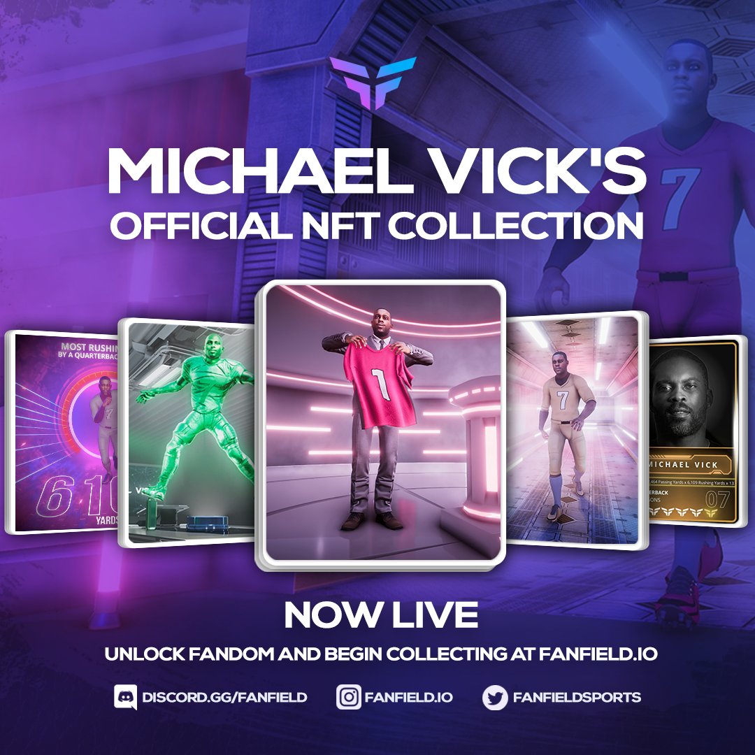 FanFieldSports's tweet image. We are live!!

Head over to fanfield.io/marketplace to grab our early access mystery boxes for @MichaelVick Official NFT Collection. 

These will sell out fast so don't miss out!